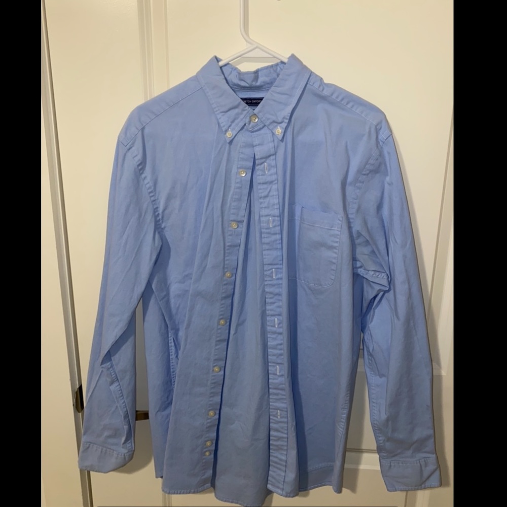Mens Blue Button Down M